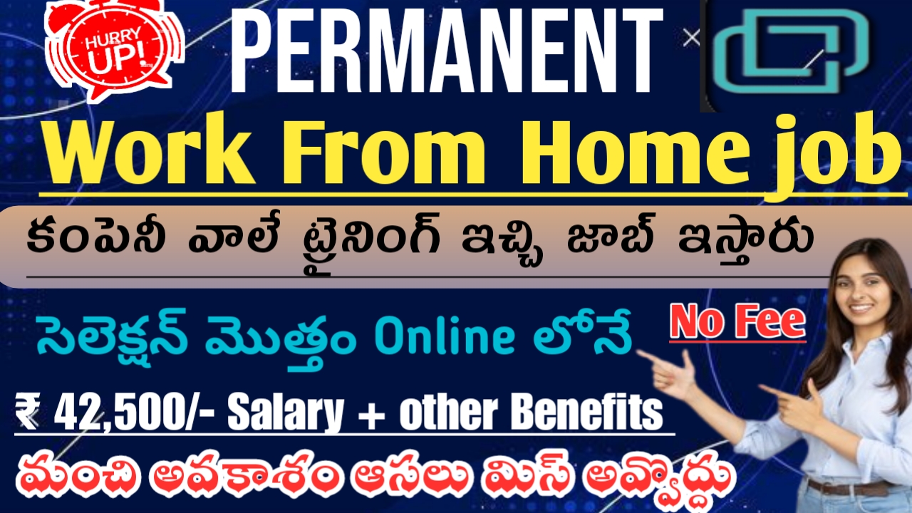 Permanent Work From Home job in Telugu Immediate Joiners Apply Online